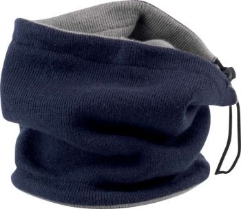 REVERSIBLE NECKWARMER Navy/Grey U