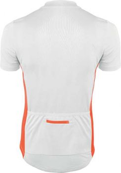 MEN'S SHORT SLEEVE BIKEWEAR TOP White/Orange 2XL