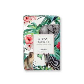 ROYAL JUNGLE. Mydlá obohatené o zelený íl (160g) Svetlošedá