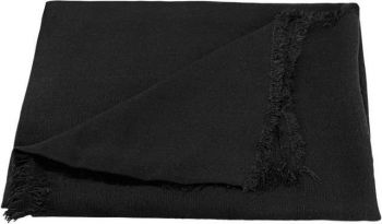 WOVEN SQUARE SCARF Black U