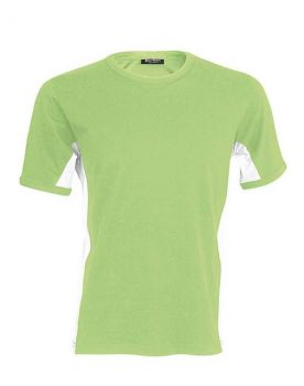 TIGER - SHORT-SLEEVED TWO-TONE T-SHIRT Lime/White XL