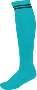 STRIPED SPORTS SOCKS Light Turquoise/Dark Grey 39/42