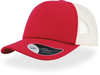 Atlantis | 5 panelová Trucker kšiltovka "Record" red onesize