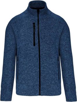 MEN'S FULL ZIP HEATHER JACKET Navy Melange L