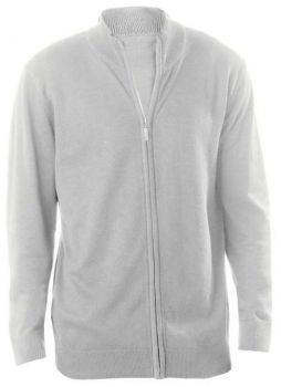 MEN'S FULL ZIP CARDIGAN Grey Melange XL