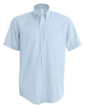 MEN'S SHORT-SLEEVED OXFORD SHIRT Oxford Blue L