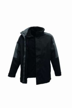 MEN'S DEFENDER III WATERPROOF 3-IN-1 JACKET Black/Seal Grey L