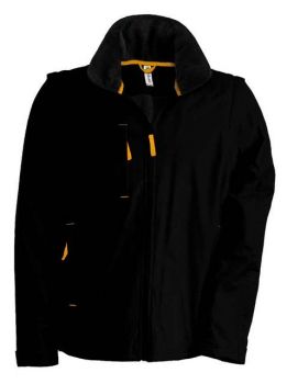 SCORE - DETACHABLE-SLEEVED BLOUSON JACKET Black/Orange M