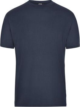 James & Nicholson | Pánské pracovní tričko z bio bavlny - Solid navy XL