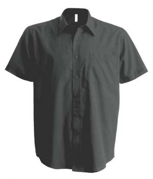 MEN'S SHORT-SLEEVED NON-IRON SHIRT Zinc L