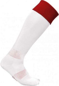 TWO-TONE SPORTS SOCKS White/Sporty Red 43/46