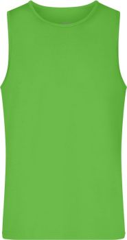 James & Nicholson | Pánské sportovní tílko lime green 3XL