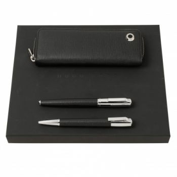 Set HUGO BOSS (ballpoint pen, rollerball pen & case)