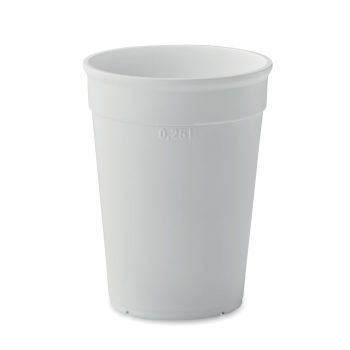 AWAYCUP Hrnek z recykl. PP  300 ml white