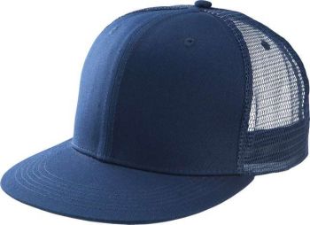 TRUCKER FLAT PEAK CAP - 6 PANELS Navy U