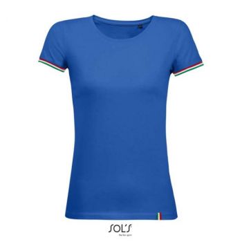 SOL'S RAINBOW WOMEN - SHORT SLEEVE T-SHIRT Royal Blue/Red/White/Kelly Green S