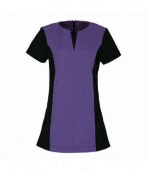 ‘PEONY’ BEAUTY AND SPA TUNIC Purple/Black XXS