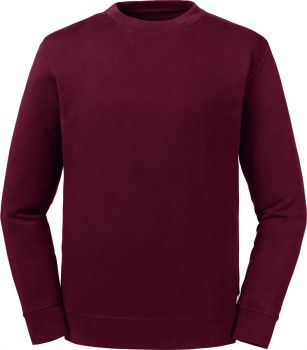 Russell | Unisex mikina z bio bavlny burgundy XS