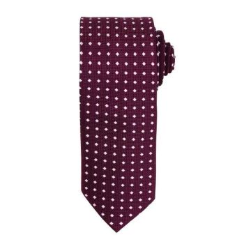 SQUARES TIE Aubergine U