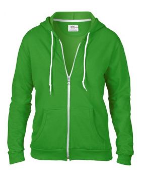 WOMEN'S FULL-ZIP HOODED FLEECE Green Apple M