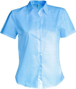 LADIES' SHORT-SLEEVED NON-IRON SHIRT Bright Sky M