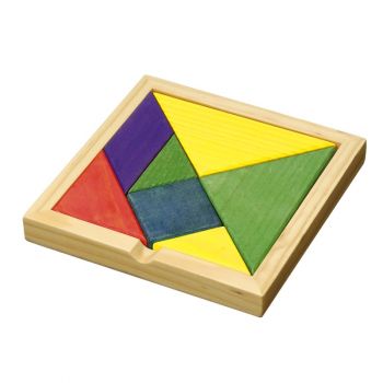 TANGRAM hlavolam,  vícebarevné