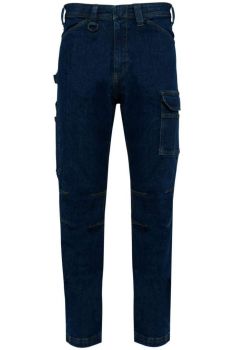 MEN'S MULTIPOCKET DENIM TROUSERS Blue Rinse 46