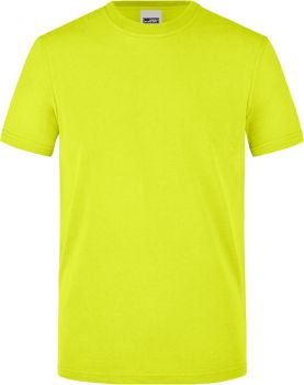 James & Nicholson | Pánské signální pracovní tričko neon yellow 3XL