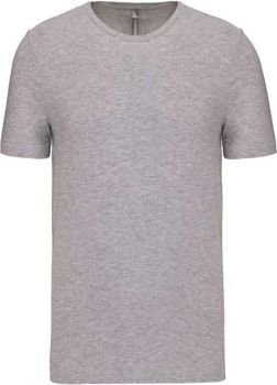 MEN'S SHORT-SLEEVED CREW NECK T-SHIRT Light Grey Heather M