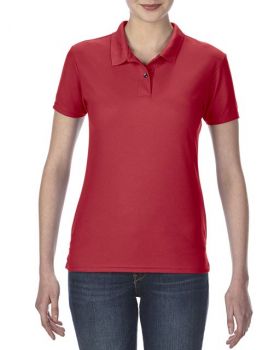 PERFORMANCE® LADIES' DOUBLE PIQUÉ POLO Red XL