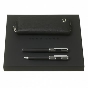 Set HUGO BOSS (ballpoint pen, rollerball pen & case)