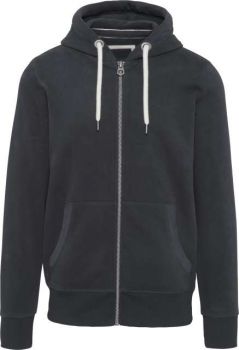 MEN’S VINTAGE ZIPPED HOODED SWEATSHIRT Vintage Charcoal L