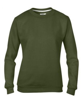 WOMEN'S CREWNECK FLEECE City Green M