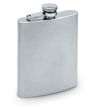 SLIMMY FLASK Úzká ploskačka matt silver