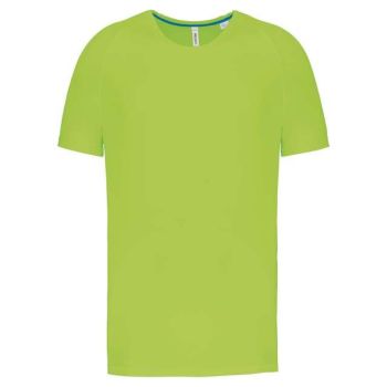 MEN'S RECYCLED ROUND NECK SPORTS T-SHIRT Lime L