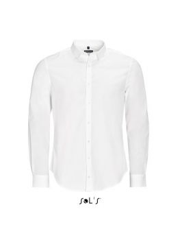 SOL'S BLAKE MEN - LONG SLEEVE STRETCH SHIRT White L