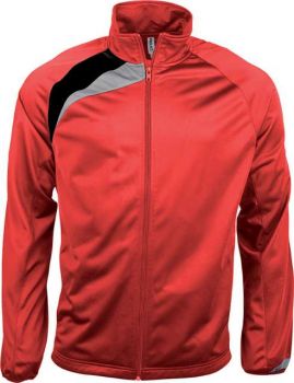 UNISEX TRACKSUIT TOP Sporty Red/Black/Storm Grey XL