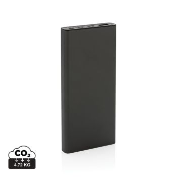 Powerbanka Terra 10 000mAh 18W z RCS rec. hliníka a ABS sivá