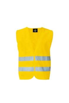 BASIC SAFETY VEST FOR PRINT "KARLSRUHE" - 2 VELCRO Yellow 2XL