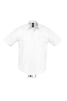 SOL'S BRISBANE - SHORT SLEEVE OXFORD MEN'S SHIRT White L