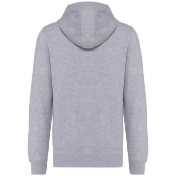 UNISEX ECO-FRIENDLY FRENCH TERRY ZIPPED HOODED SWEATSHIRT Oxford Grey M