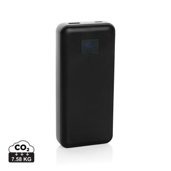 Powerbanka na notebook 20000mAh 65W Gridley z RCS plastu čierna