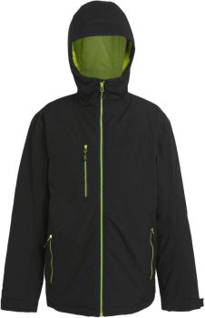 Regatta | Prošívaná bunda "Navigate" black/lime green 3XL