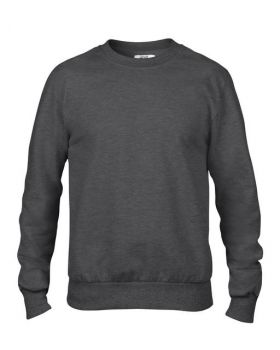 ADULT CREWNECK FRENCH TERRY Heather Dark Grey 2XL