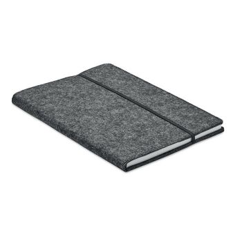 FELTBOOK Zápisník A5 z plsti RPET dark grey