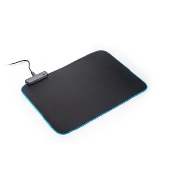 THORNE MOUSEPAD RGB. Podložka pod myš s gumenou základňou Čierna