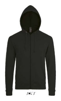 SOL'S STONE - UNISEX ZIP HOODIE Black M