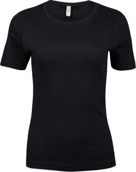 Tee Jays | Dámské tričko Interlock black XXL