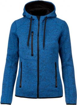 LADIES’ HEATHER HOODED JACKET Light Royal Blue Mélange XS