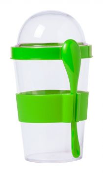 Yoplat cup lime green